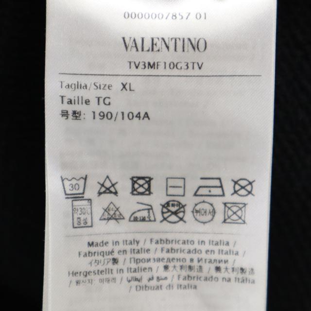 VALENTINO ヴァレンティノ イタリア製 長袖 スウェット トレーナー XL ブラック メンズ_7