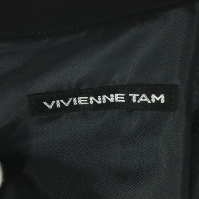 VIVIENNE TAM ヴィヴィアンタム 日本製 花柄 バイ色合い 長袖 ロング衣装 38 象牙色系 レディース