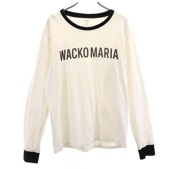 The Guilty Parties ギルティーパーティーズ 日本製 ワコマリア 長袖 リンガー Tシャツ M ホワイト ロンT WACKO MARIA メンズ