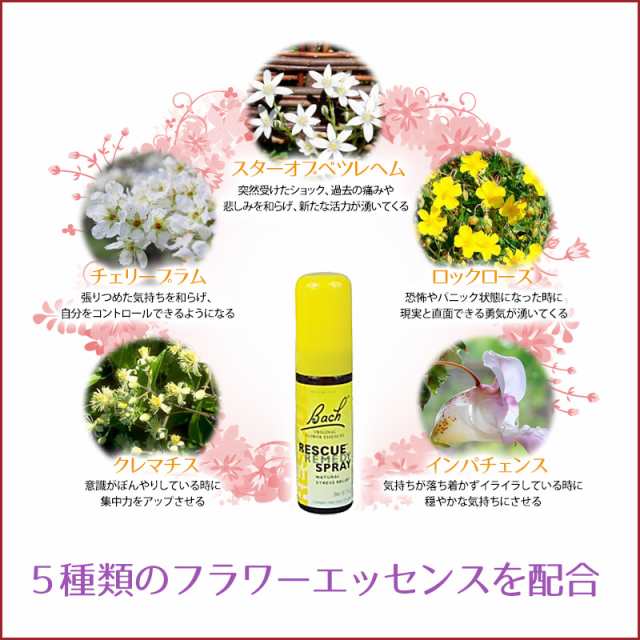 レスキュースプレー アルコールベース《バッチフラワーレメディ》20ml