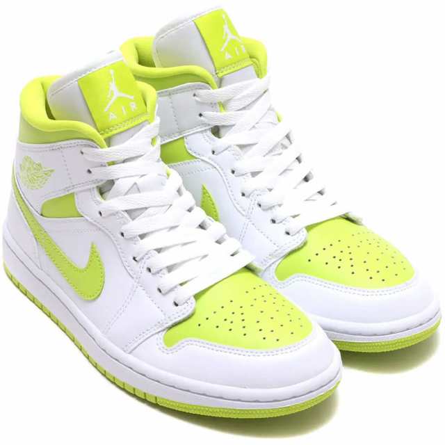 ナイキ エア ジョーダン 1 ミッド NIKE AIR JORDAN 1 MID ホワイト/アトモスグリーン BQ6472-131の通販は