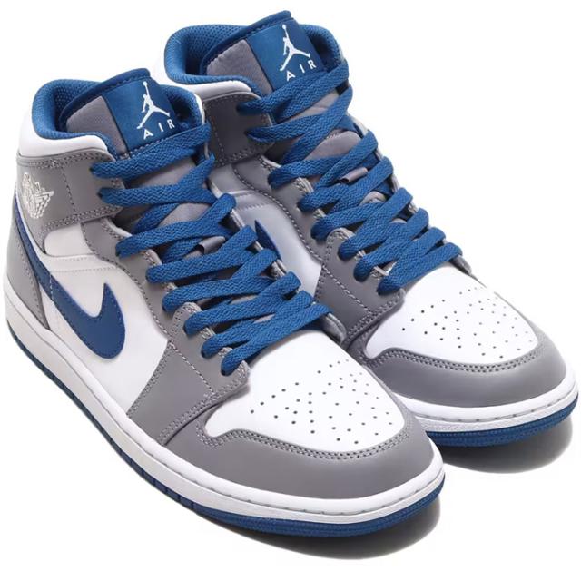 ナイキ エア ジョーダン 1 ミッド NIKE AIR JORDAN 1 MID セメントグレー/ホワイト DQ8426-014の通販は