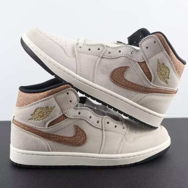 NIKE AIR JORDAN 1 MID SE Brown Elephant ナイキ エア ジョーダン ...