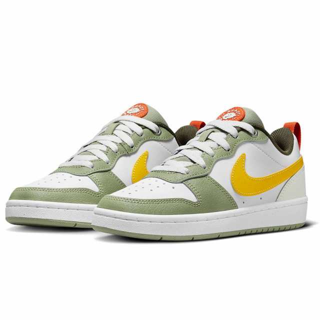 ナイキ コート ボロー ロー 2 NIKE J COURT BOROUGH LOW 2 サミットホワイト/ホワイト/ビビッドサルファー FV3648-171の通販は