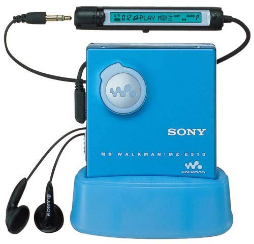 【中古】 ブルー SONY MZ-E510 L MDウォークマン (ブルー)