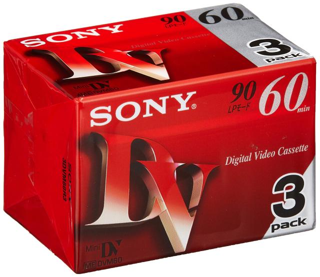 【中古】 3巻パック SONY ミニデジタルビデオカセット 3巻パック 3DVM60R3の通販は