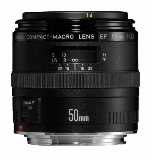 【中古】 Canon 単焦点マクロレンズ EF50mm F2.5 コンパクトマクロ フルサイズ対応