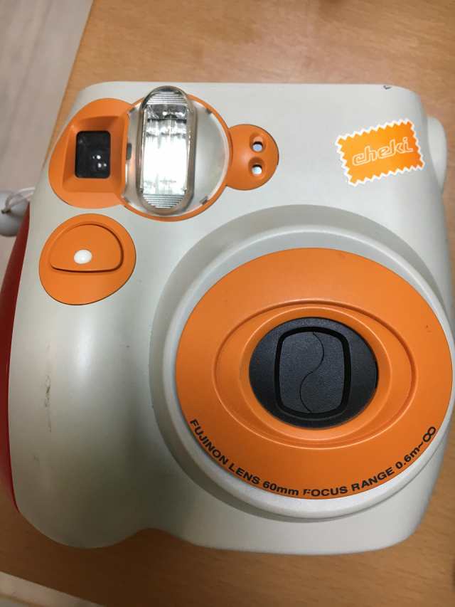 【中古】 FUJIFILM インスタントカメラ チェキ instax mini 7 オレンジ INS MINI 7 OR