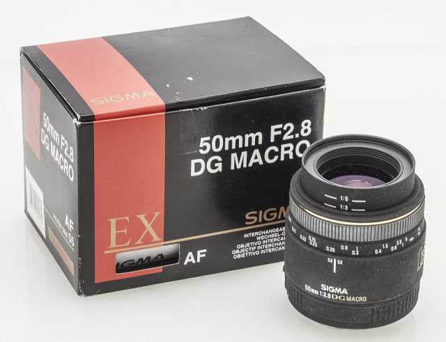 【中古】 シグマ(Sigma) SIGMA 単焦点マクロレンズ MACRO 50mm F2.8 EX DG キヤノン用 フルサイズ対応