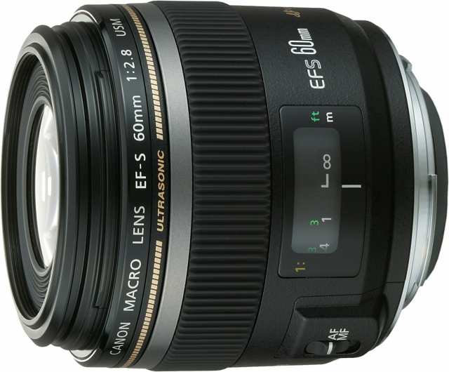 【中古】 通常版 Canon 単焦点マクロレンズ EF-S60mm F2.8マクロ USM APS-C対応