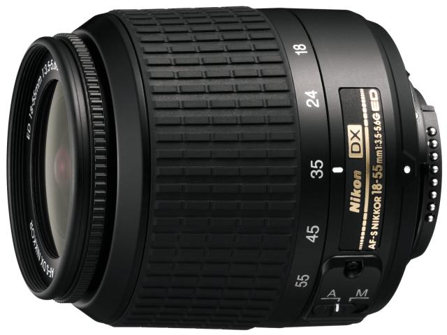 【中古】 Nikon AF-S DX Zoom Nikkor ED 18-55mm F3.5-5.6G ブラック デジタル一眼レフ用の通販は