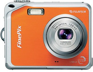 【中古】 オレンジ FUJIFILM デジタルカメラ FinePix V10 オレンジの通販は