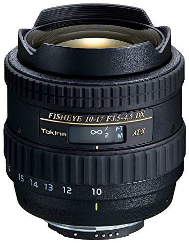 【中古】 Tokina 魚眼ズームレンズ AT-X 107 DX Fisheye 10-17mm F3.5-4.5 (IF) ニコン用 APS-C対応