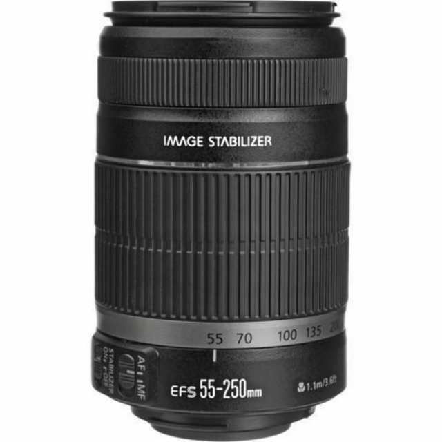 【中古】 Canon 望遠レンズ EF-S55-250mm F4-5.6 IS APS-C対応