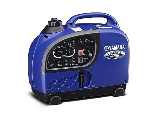 【中古】 インバーター定格出力0.9kVA ヤマハ YAMAHA EF900iS インバーター発電機 正弦波 発電機 (定格出力0.9kVA) 青い 静音 小型 軽量