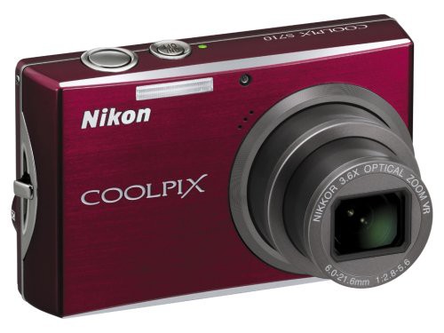 【中古】 ディープレッド Nikon デジタルカメラ COOLPIX (クールピクス) S710 ディープレッド COOLPIXS710R