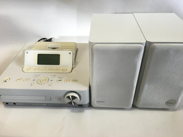 【中古】 ホワイト SONY HDD/CD対応 ハードディスクコンポ HDD80GB CMT-E300HD/W ホワイトの通販は