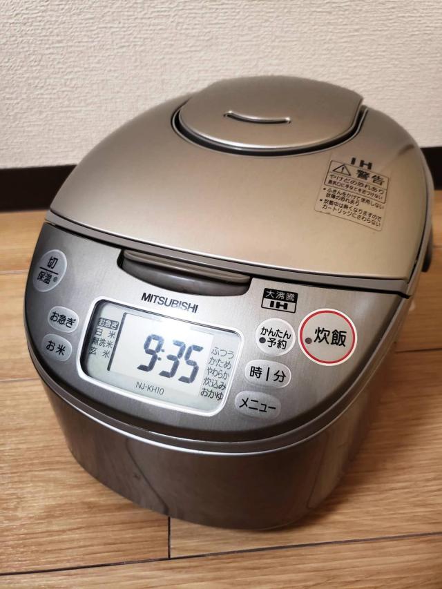 【中古】 三菱電機 NJ-KH10-S IHジャー炊飯器 シルバー 5.5合炊き