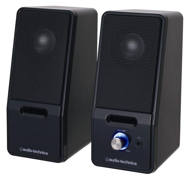 【中古】 ブラック オーディオテクニカ アクティブスピーカー AT-SP121 BKの通販は