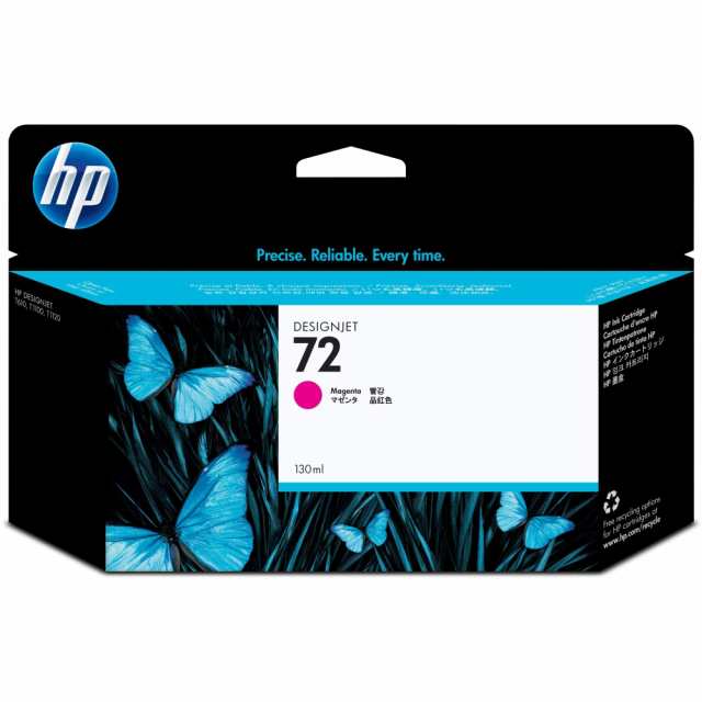 【中古】 hp HP72 インクカートリッジ マゼンタ C9372A(130ml) 純正品