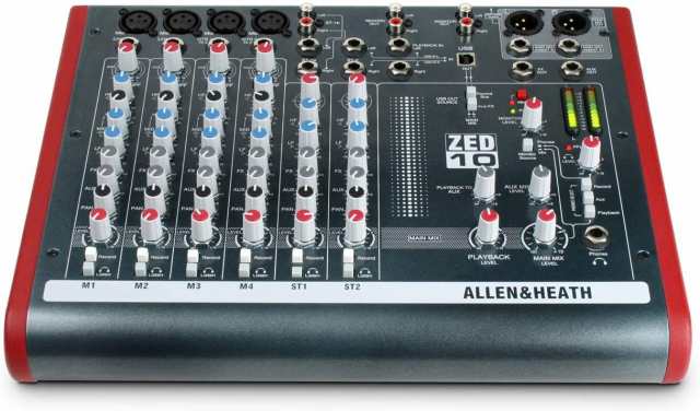 【中古】 ALLEN＆HEATH USB搭載 コンパクト・ミキサー ZED-10