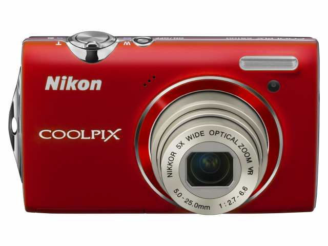 【中古】 クリアレッド Nikon デジタルカメラ COOLPIX (クールピクス) S5100 クリアレッド S5100RD 1220万画素 光学5倍ズーム 広角28mm 2