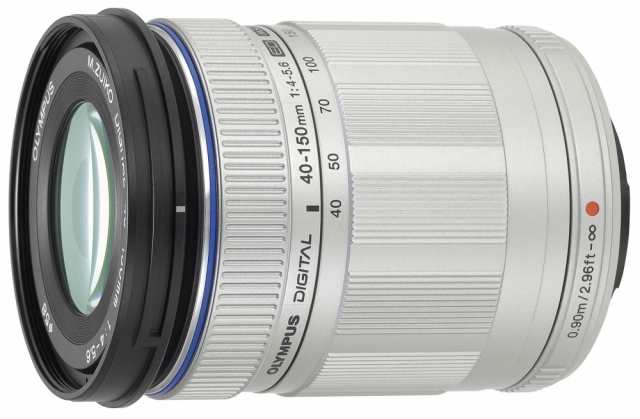 【中古】 シルバー OLYMPUS PEN レンズ M.ZUIKO DIGITAL ED 40-150mm F4.0-5.6 SLV