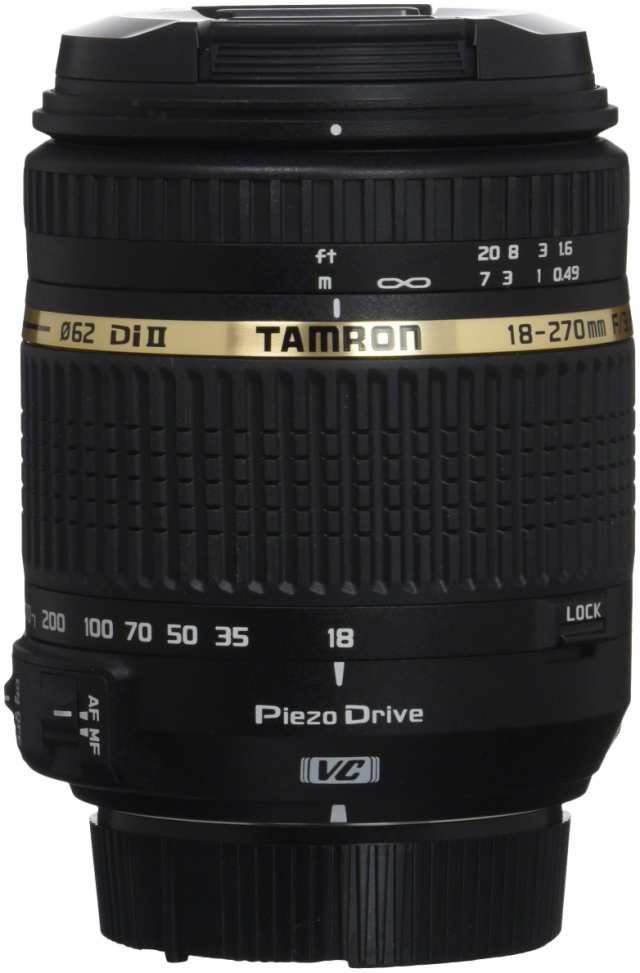 【中古】 ニコン用VC_レンズ単体 TAMRON 高倍率ズームレンズ 18-270mm F3.5-6.3 DiII VC PZD ニコン用 APS-C専用 B008N