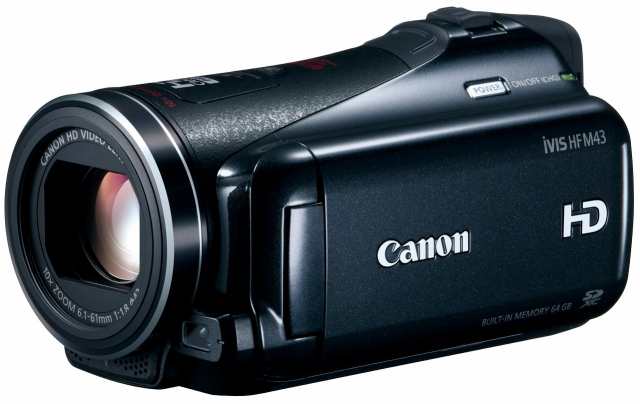 【中古】 Canon デジタルビデオカメラ iVIS HF M43 IVISHFM43 光学10倍 光学式手ブレ補正 内蔵メモリー64GB