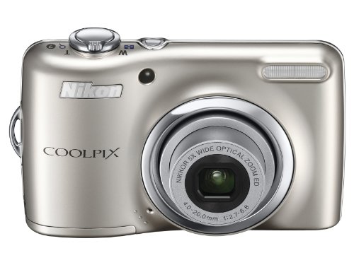 【中古】 NikonデジタルカメラCOOLPIX L23 シルバー L23SL 1000万画素 広角28mm 光学5倍 2.7型液晶 単3電池対応の通販は