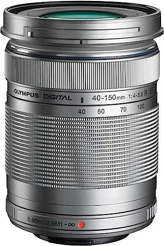 【中古】 シルバー_単品 OLYMPUS 望遠ズームレンズ M.ZUIKO DIGITAL ED 40-150mm F4.0-5.6 R シルバー