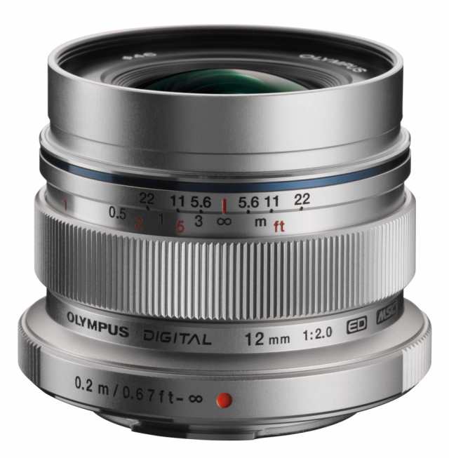 【中古】 OLYMPUS 単焦点レンズ M.ZUIKO DIGITAL ED 12mm F2.0 シルバー