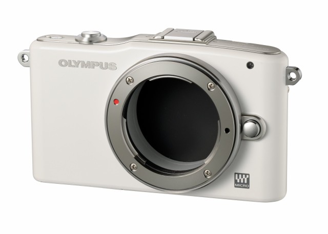 【中古】 ホワイト_ボディ OLYMPUS ミラーレス一眼 PEN mini E-PM1 ボディ ホワイト E-PM1 BODY WHT