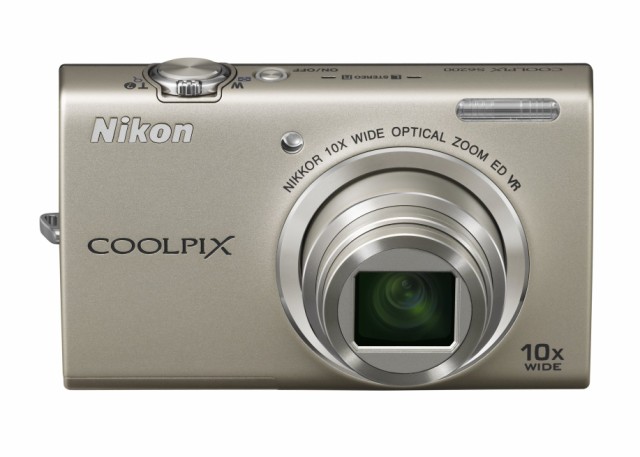 【中古】 シルバー Nikon デジタルカメラ COOLPIX (クールピクス) S6200 プラチナシルバー S6200SL