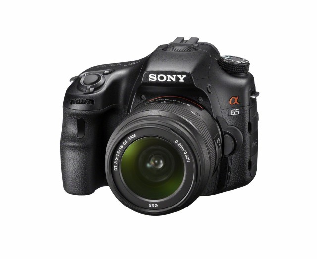 【中古】 ソニー SONY ミラーレス一眼 α65 ズームレンズキット DT 18-55mm F3.5-5.6 SAM付属 SLT-A65VK