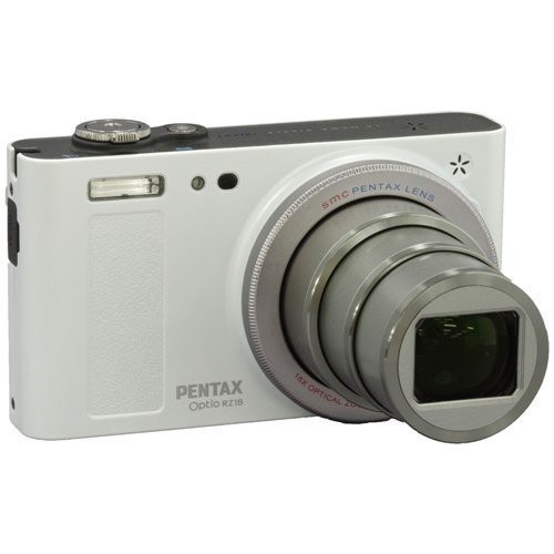 【中古】 パールホワイト PENTAX デジタルカメラ Optio RZ18(パールホワイト)1600万画素 25mm 光学18倍 小型軽量 OPTIORZ18WH