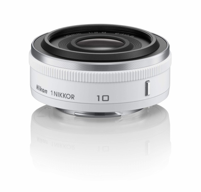 【中古】 ホワイト Nikon 単焦点レンズ 1 NIKKOR 10mm f/2.8 ホワイト ニコンCXフォーマット専用