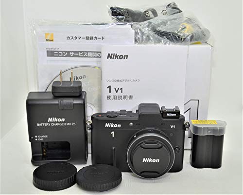 【中古】 ブラック_薄型レンズキット Nikon ミラーレス一眼カメラ Nikon 1 (ニコンワン) V1 (ブイワン) 薄型レンズキット ブラックN1 V1ULK BKの通販は