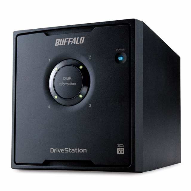 【中古】 8TB バッファロー BUFFALO RAID5対応 USB3.0用 外付けハードディスク 4ドライブモデル 8TB HD-QL8TU3/R5J