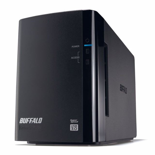 【中古】 4TB BUFFALO RAID1対応 USB3.0用 外付けハードディスク 2ドライブモデル 4TB HD-WL4TU3/R1J