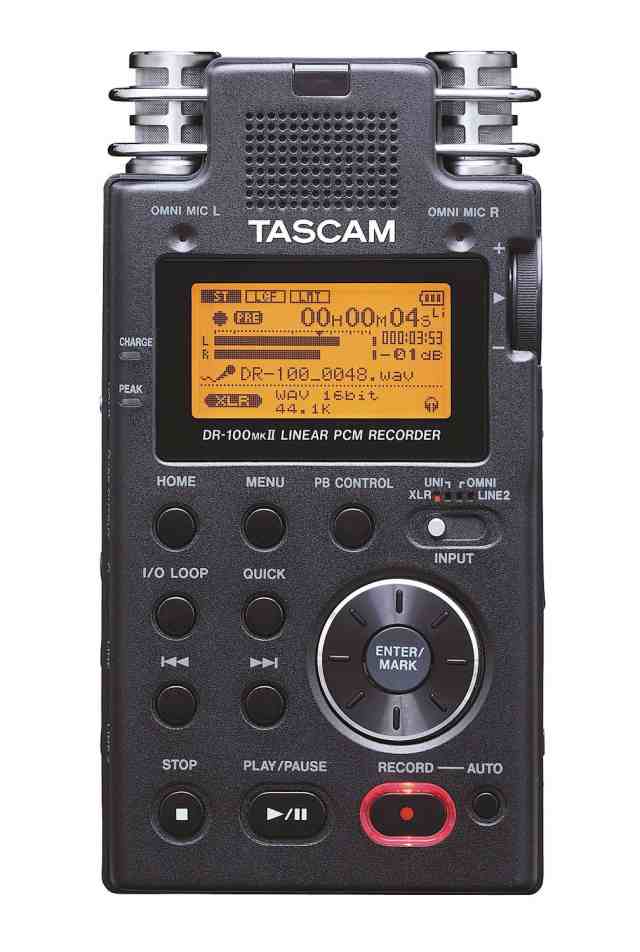 【中古】 TASCAM リニアPCMレコーダー 24bit/96kHz対応 DR-100MKII