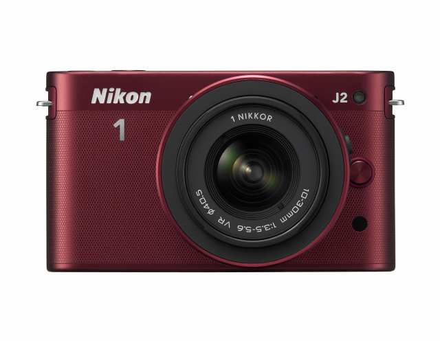 【中古】 レッド_標準ズームレンズキット Nikon ミラーレス一眼カメラ Nikon 1 (ニコンワン) J2 標準ズームレンズキット レッド N1J2HLKR