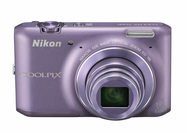【中古】 ライラックパープル Nikon デジタルカメラ COOLPIX S6400 タッチパネル液晶 光学12倍ズーム ライラックパープル S6400PPの通販は