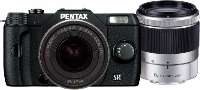 【中古】 ブラック_ダブルズームキット PENTAX デジタルミラーレス一眼 Q10 ダブルズームキット [標準ズーム 02 STANDARD ZOOM ・望遠ズ