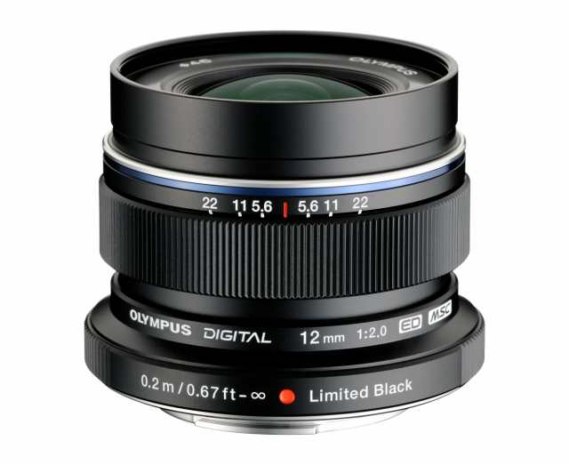 【中古】 OLYMPUS 単焦点レンズ M.ZUIKO DIGITAL ED 12mm F2.0 リミテッドブラックキット