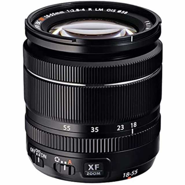 【中古】 ブラック_XF18-55mmF2.8-4 R OIS_レンズ単品 富士フイルム(FUJIFILM) X 交換レンズ フジノン ズーム 標準 コンパクト 18-55mm