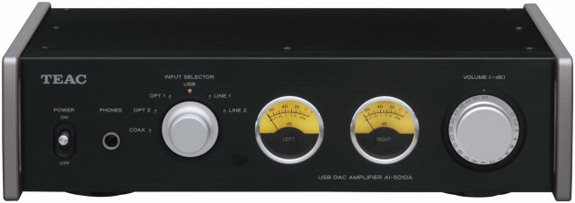 【中古】 ブラック TEAC Reference 501 プリメインアンプ USB入力/192kHz/ハイレゾ音源対応 ブラック AI-501DA-B