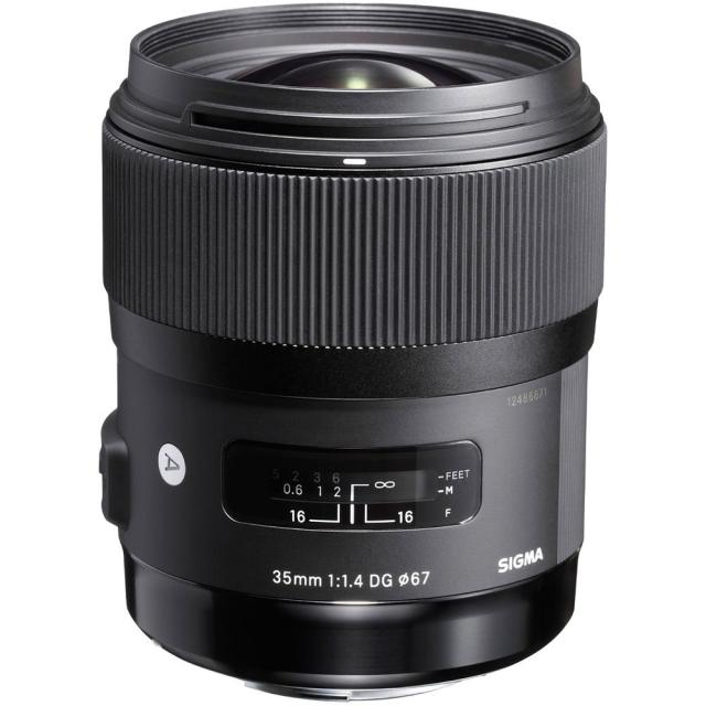 【中古】 ソニー用_単品 SIGMA 単焦点広角レンズ Art 35mm F1.4 DG HSM ソニー用 フルサイズ対応 340629の通販はカメラレンズ