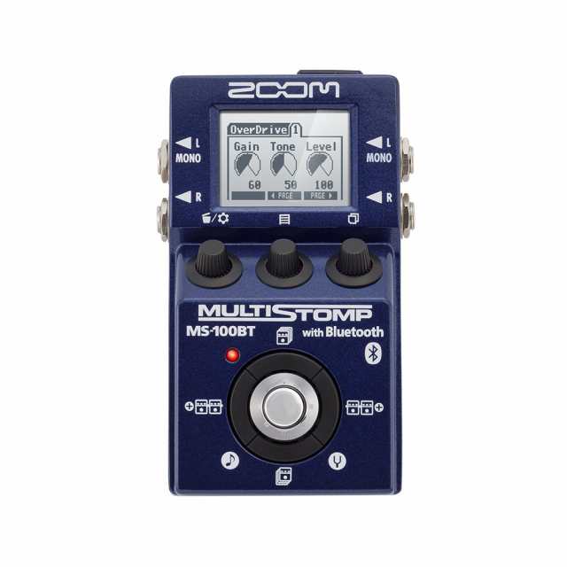 【中古】 ZOOM MULTI STOMP with Bluetooth MS-100BTの通販は