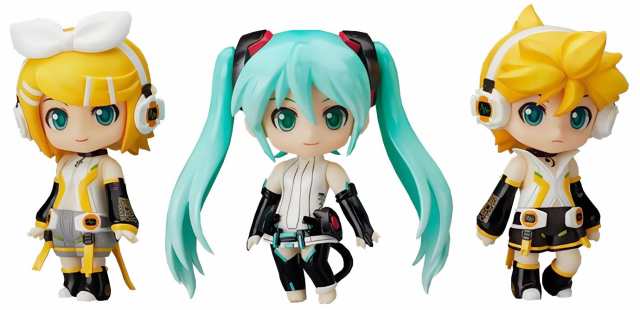 【中古】 グッスマくじ 「初音ミク 2012 Winter Ver.」 C賞 ねんどろいどぷち ミク・リン・レン アペンドセット